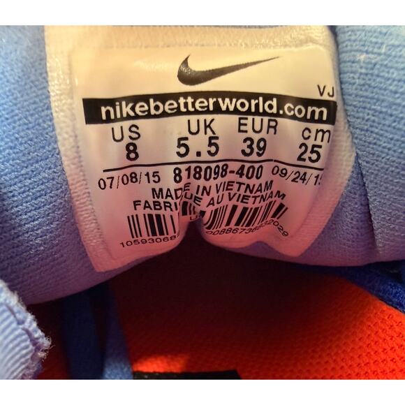 Nike LUNARTEMPO 2 Women's NEW Running Sneaker Blue US Size 8 - Picture 10 of 11